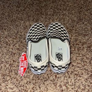 Women’s Black & White Checkered Vans